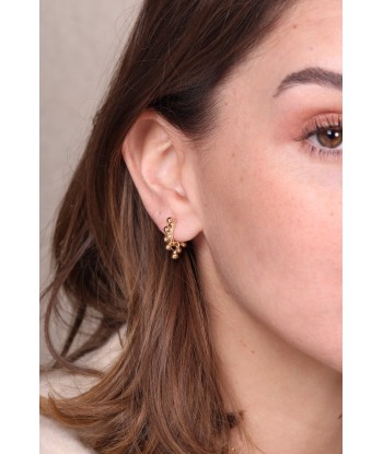 Boucles d'oreilles Baila brillant des détails fins