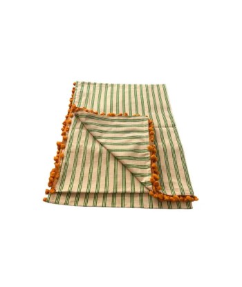 Nappe Stripes Vert Orange livraison gratuite