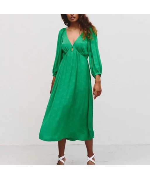 Robe Midi Verte de technologie