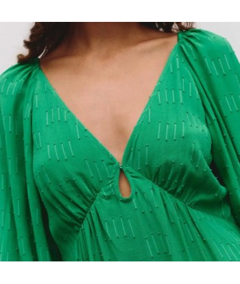 Robe Midi Verte de technologie