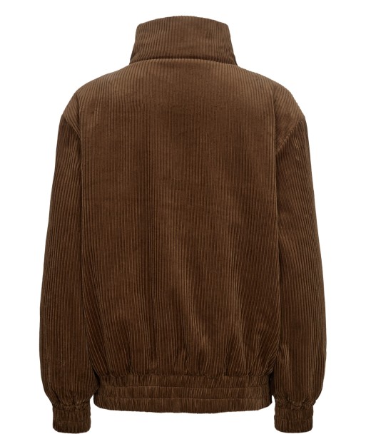 Blouson velours Marron glacé basket pas cher