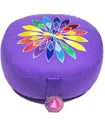 Coussin de Méditation Violet Fleur Multicolore prix