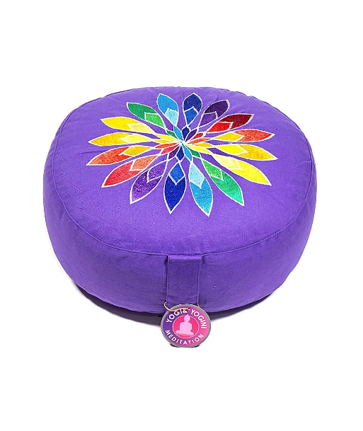 Coussin de Méditation Violet Fleur Multicolore prix