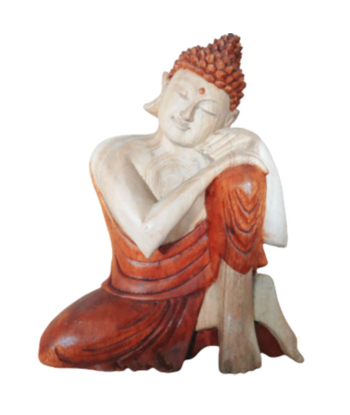 Bouddha de la Pensée sculpté en Bois de Suar en ligne des produits 