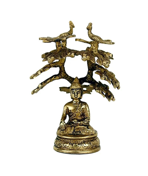 Statue Bouddha Sakyamuni avec Arbre de la Bodhi la livraison gratuite