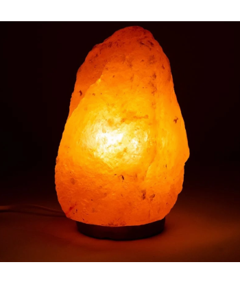 Lampe en Cristal de Sel Orange - Led 50% de réduction en Octobre 2024