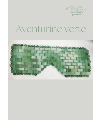 Masque pour les yeux en Aventurine verte 2023