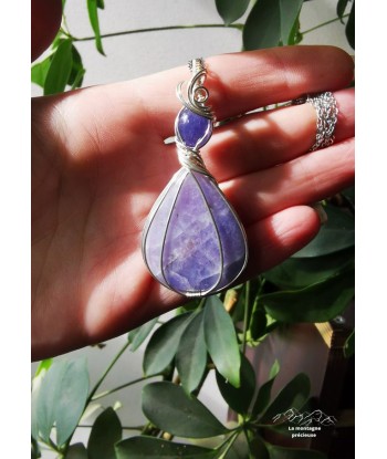 Pendentif en Hackmanite et Tanzanite une grave pollution 