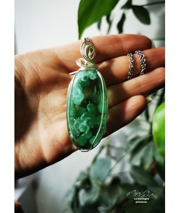 Pendentif en Hémimorphite verte Venez découvrir notre 