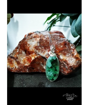 Pendentif en Hémimorphite verte Venez découvrir notre 