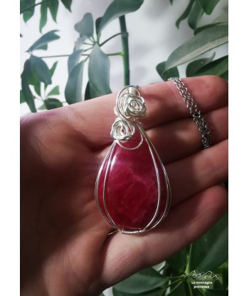 Pendentif en Rhodonite AAA pour bénéficier 