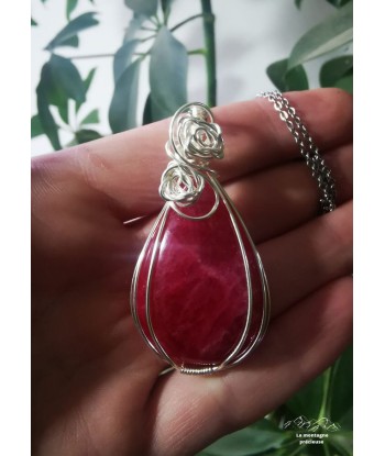 Pendentif en Rhodonite AAA pour bénéficier 