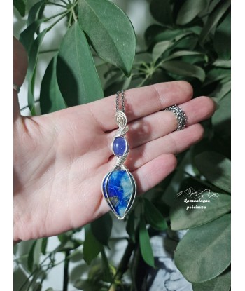 Pendentif en afghanite Mica et tanzanite À commander