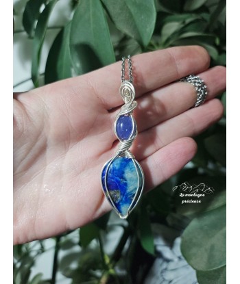 Pendentif en afghanite Mica et tanzanite À commander