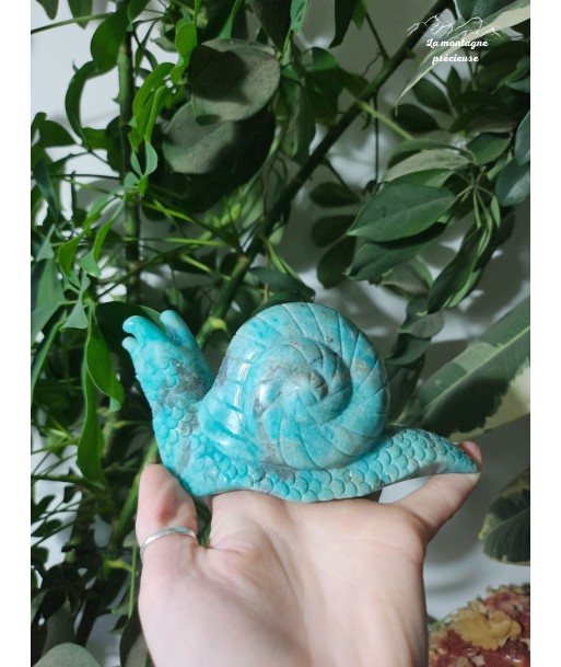 Escargot en amazonite acheter en ligne