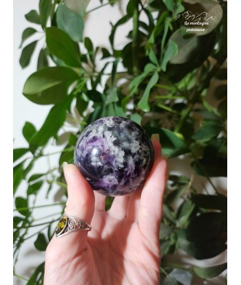 Sphère en Fluorite plume pas cher