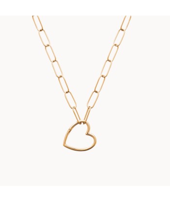 Collier Keira coeur avec ouvrant plaqué or Véritable concentré